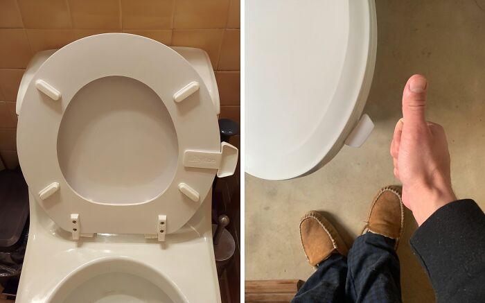 Germophobes, Rejoice! This Toilet Seat Handle Is The Touch-Free Solution To A Cleaner Throne Experience