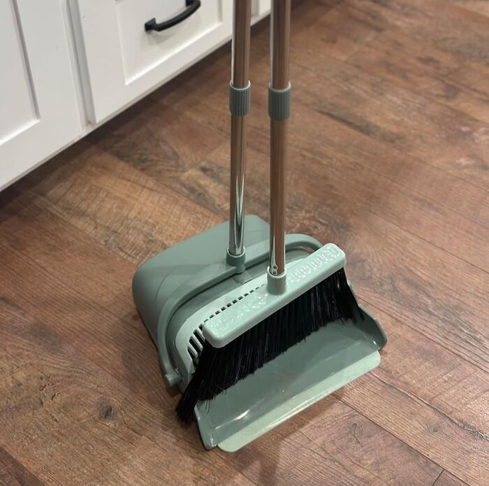 Your Roommate Might Be A Mess, But Your Dorm Room Doesn't Have To Be! Keep Things Spick And Span With This Handy Broom And Dustpan Set