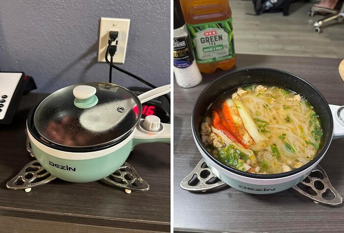 Forget About Sad Dining Hall Food, This Electric Hot Pot Will Let You Whip Up Delicious Meals Right In Your Dorm Room