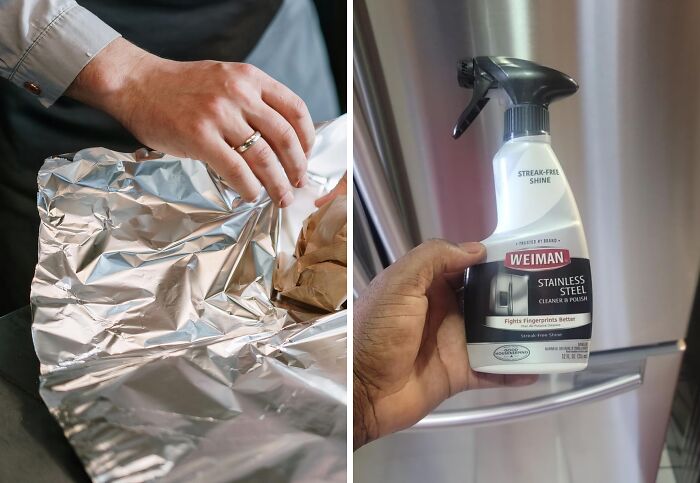 Say goodbye to stubborn rust on your metal surfaces! While aluminum foil and a bit of elbow grease can help, for truly effortless and streak-free cleaning, reach for the Weiman Stainless Steel Cleaner And Polish Set. It cuts through rust and grime, leaving your stainless steel appliances and fixtures looking like new.