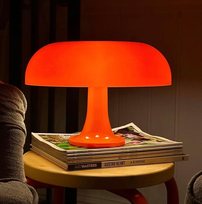  Mushroom Lamp: Brighten Your Space With A Pop Of Orange And Whimsical Vibes