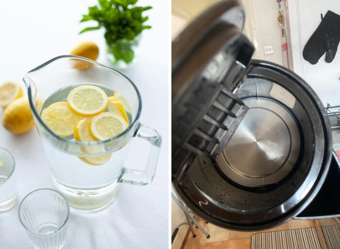 Banish limescale buildup and restore your kettle's sparkle! While a lemon water solution can help, for a truly powerful and effortless clean, try an all-purpose descaler. It cuts through stubborn limescale deposits, leaving your kettle looking and working like new.