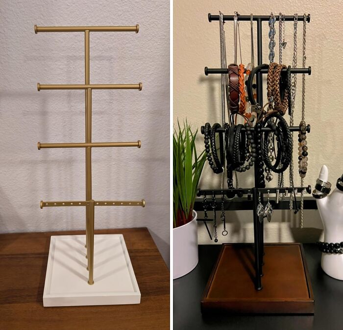 Your Jewelry Collection Deserves A Spotlight, And This Four-Tier Jewelry Tree Stand Is The Stage They'll Shine On, Even In Your Tiny Dorm Room