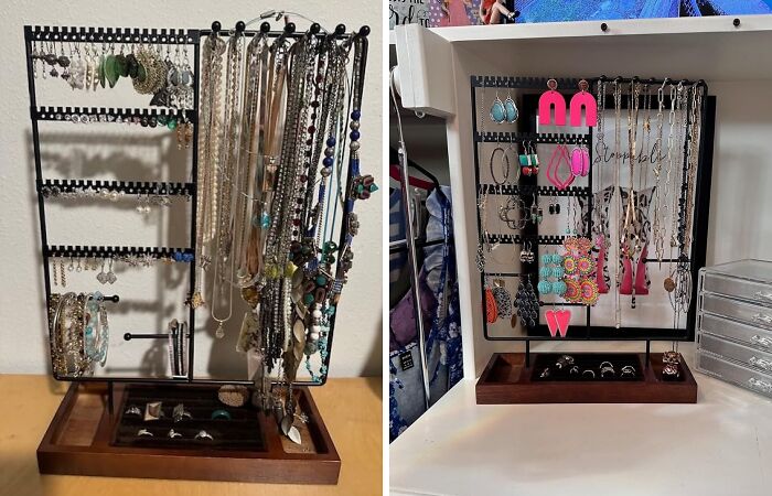 Dangle Your Bling Without The Tangle! This Jewelry Organizer Stand Is The Stylish Solution To Keep Your Accessories Sparkling And Accessible