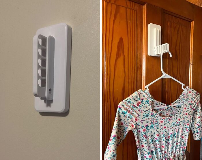 You Can Easily Turn You Wall Into Hanging Space With This Command Folding Clothes Hanger