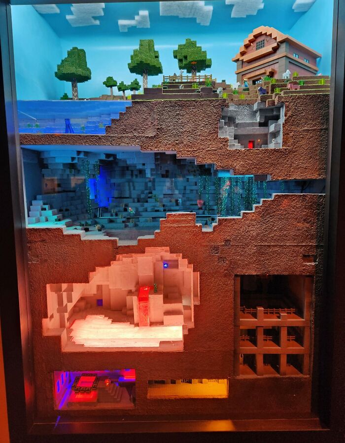 This Minecraft Diorama Thingy At The Indianapolis Children's Museum