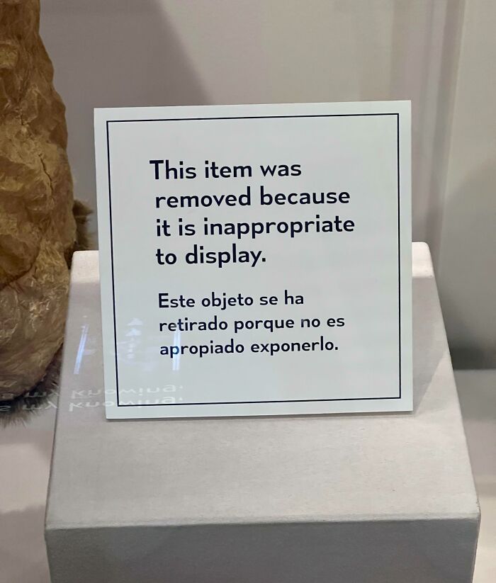 An Item At The Field Museum Was Removed Because It Was Inappropriate To Display It