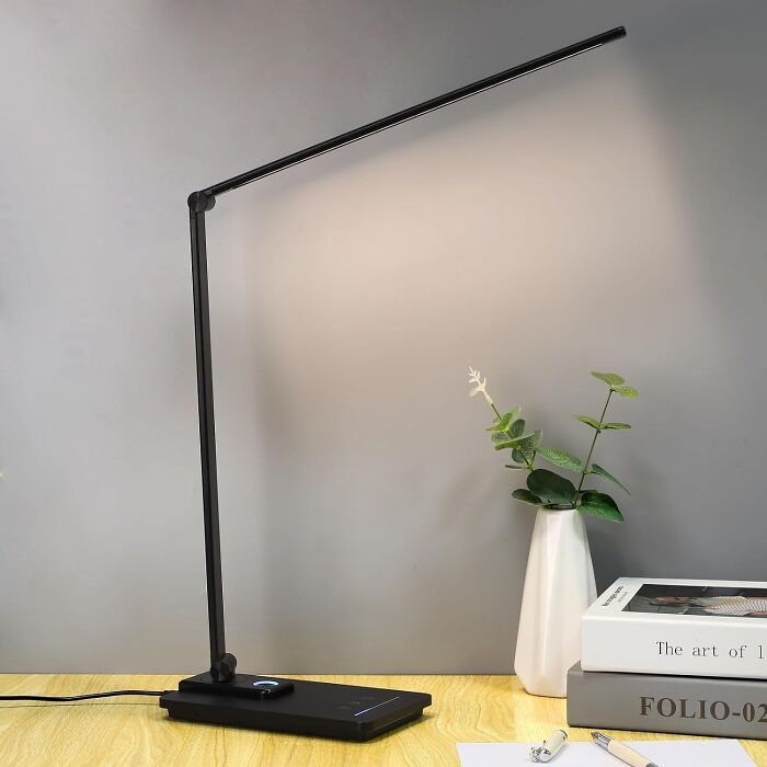 This Black Modern Table Lamp Is Not Just A Light Source, It's A Statement Piece That'll Elevate Your Dorm Room Decor