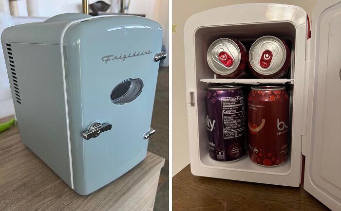 Your Dorm Room/Office/Man Cave Just Got A Whole Lot Cooler (Literally) With This Retro Mini Fridge Cooler