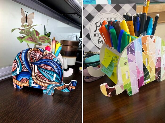 Pencil Problems? This Cute Elephant Desk Organizer Is The Cute Solution