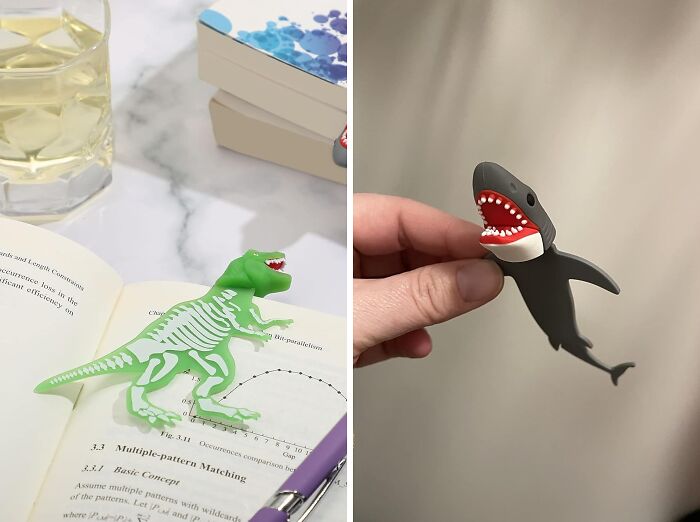 Dive Deep Into Reading With Shark And Dinosaur Bookmarks