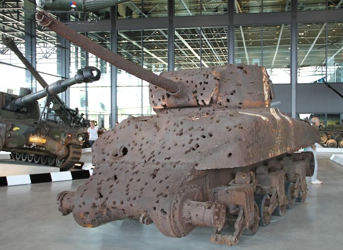 WW2 Tank Displayed At A Museum In Holland