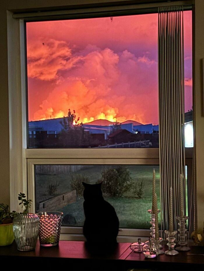 My View Of The New Volcano Eruption In Iceland