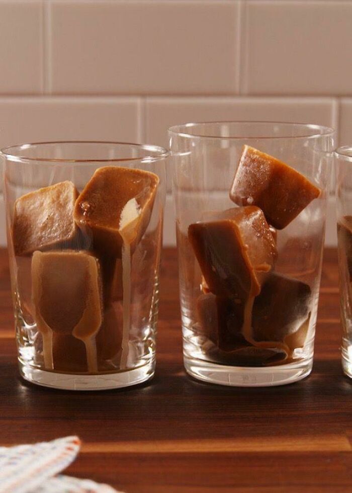 Pour Some Coffee Into An Ice Cube Tray. Freeze Your Ice Cubes And Use Them In Your Ice Coffee Instead Of Regular Ice Cubes