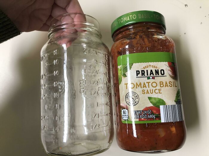 Aldi Pasta Sauce Jars Have Measurements Under The Stickers!