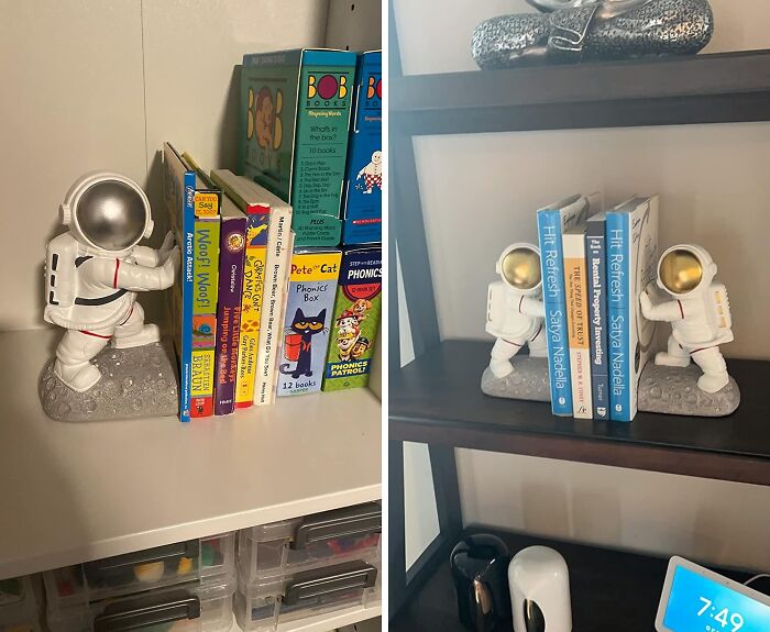 Boldly Go Where No Book Has Gone Before With These Astronaut Bookends!