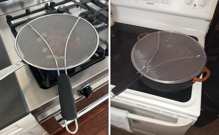 Protect Yourself From Hot Oil Burns While Cooking With A Splatter Guard