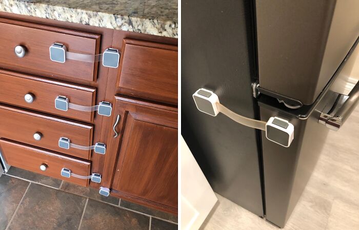 Keep Curious Little Hands Safe And Secure Your Cabinets With Safety Locks!