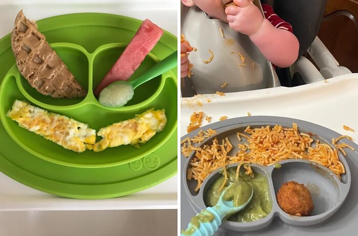 Mealtime Mess? Not Anymore! This Silicone Baby Plate Suctions To The Table Like A Champ, Keeping Your Little One's Food Where It Belongs 