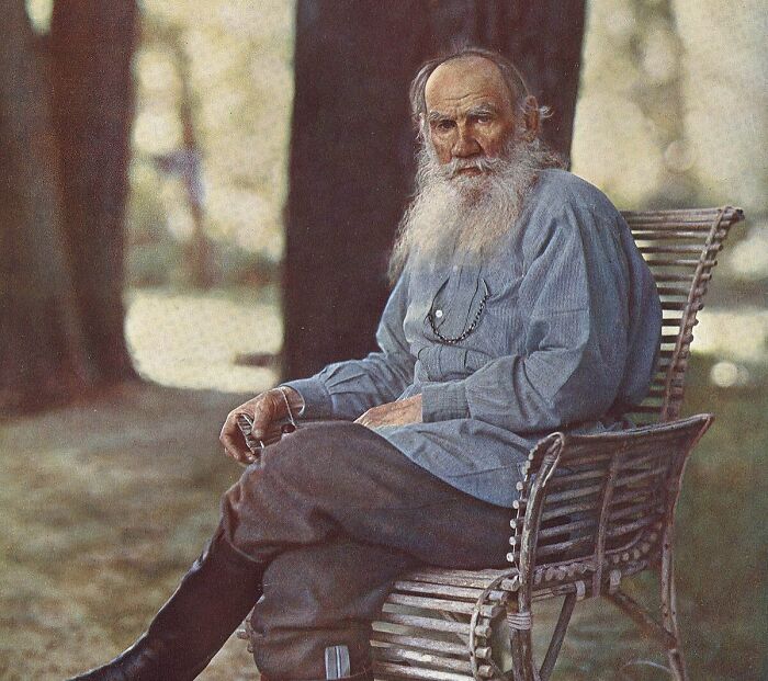 The Only Color Picture Of Leo Tolstoy