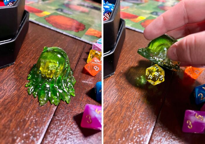 Lock Up Misbehaving Dice In Style With This Unique Gelatinous Cube Dice Prison