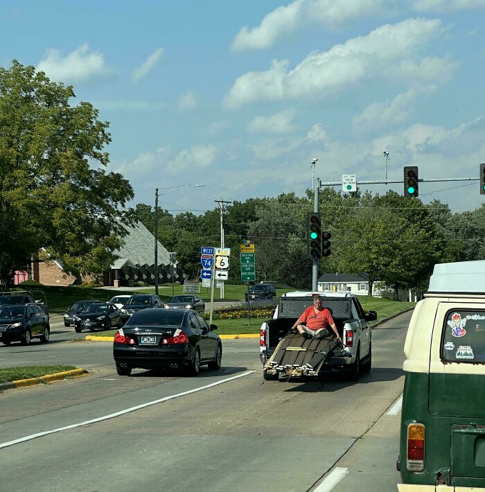 At Least He Let His Wife Drive