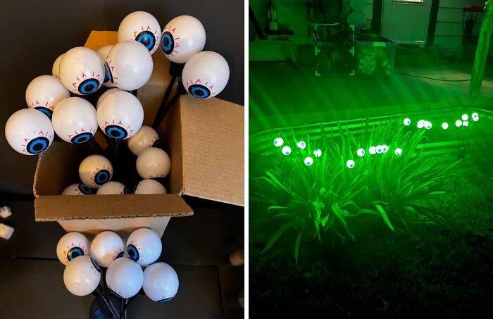 Don't Let Your Halloween Decorations Be A Snooze-Fest. These Solar Eyeball Lights Will Bring The Spooky Vibes All Night Long