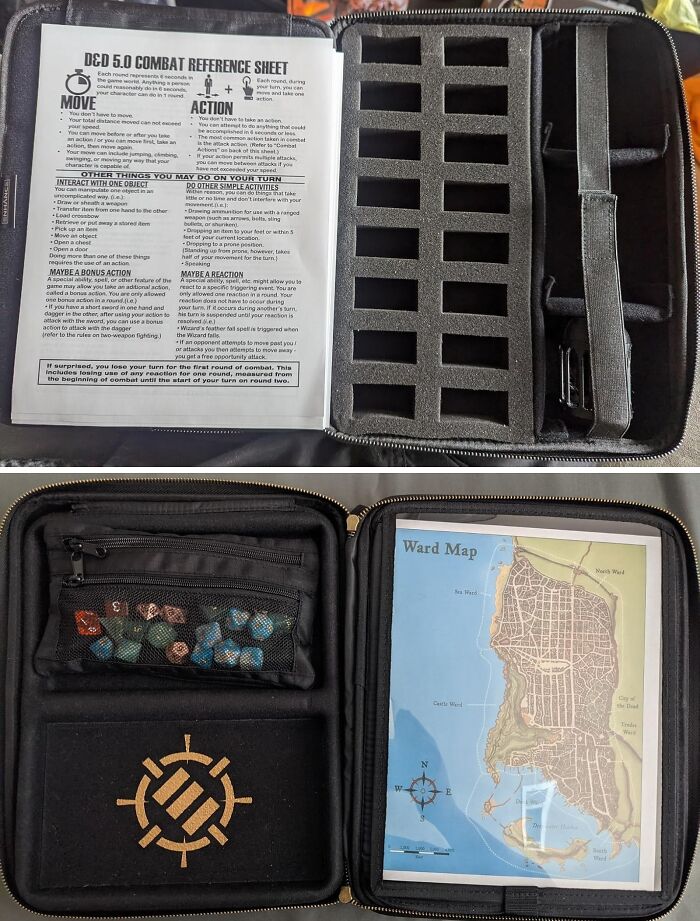 Keep It All Together: Organizer Case With Dice Area, Erasable Panel & Mini Tray