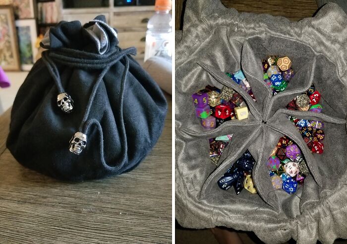 Keep Your Dice Game Strong With This Massive Drawstring Bag - Now With Pockets For All