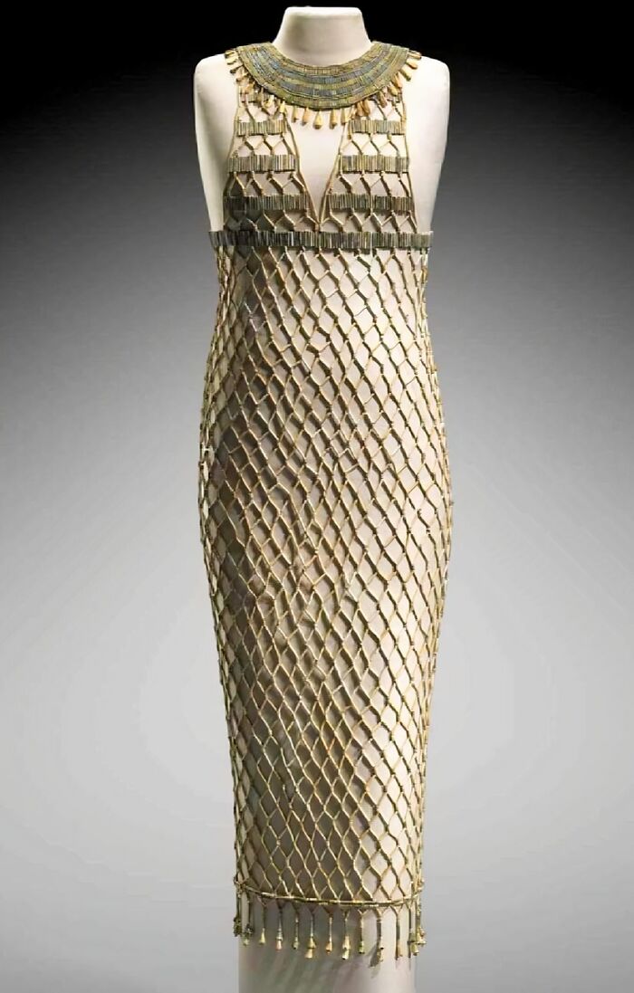 Faience Beadnet Dress. Egyptian, Old Kingdom, Dynasty 4, Reign Of Khufu. 2551–2528 B.c