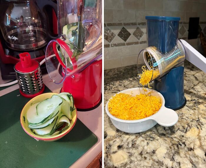 Carpal Tunnel? Not On This Grater's Watch! This Rotary Cheese Grater Will Have You Shredding Cheese Like A Pro (Without The Hand Cramps)