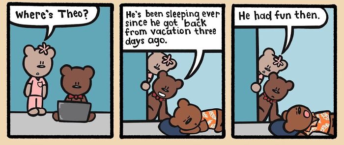 "Theo And Ted" Comics By Wendi Pilling