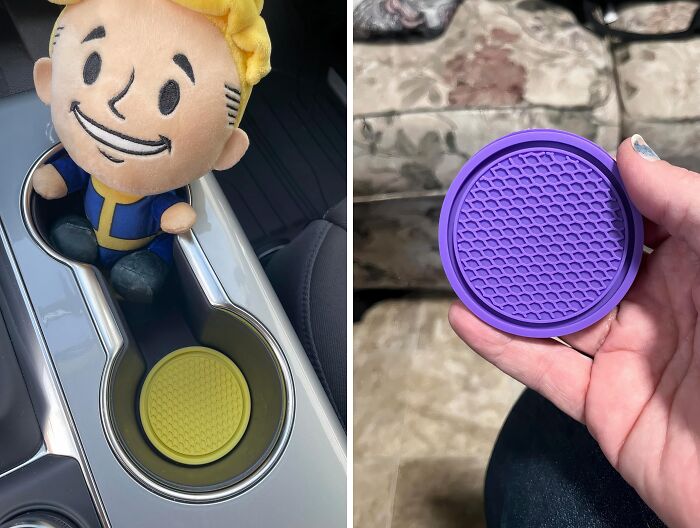 Who Needs A Fancy Car Interior When You Have These Car Cup Coasters?