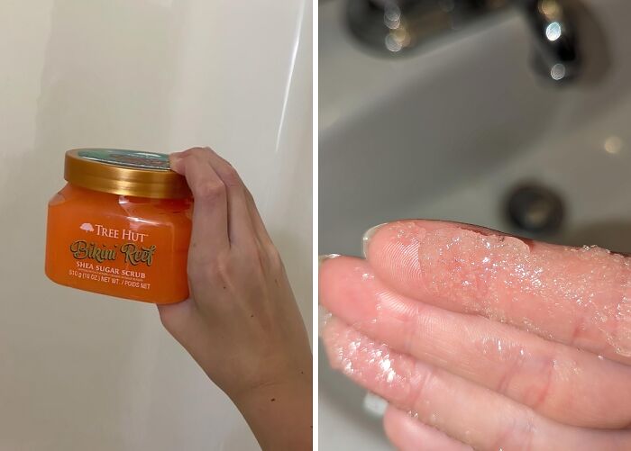 Say Goodbye To Razor Bumps And Ingrown Hairs, And Hello To Smooth, Touchable Skin With This Tree Hut Bikini Sugar Body Scrub