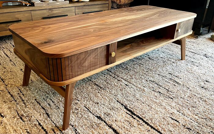 I’ve Been Wanting To Give This Double Tambour Coffee Table A Shot For A While, Couldn’t Be Happier With The Result!