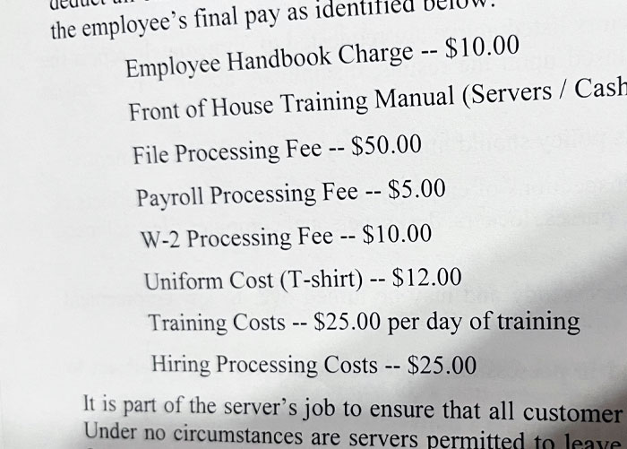 My First Job Has Crazy Fees