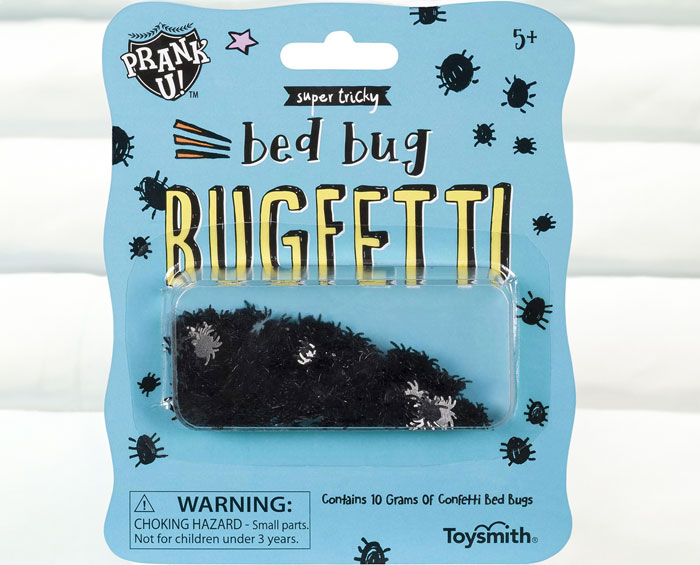 Sprinkle A Little Bit Of Chaos (And Maybe Some Screams) With This Bugfetti, Bed Bug Prank Toy