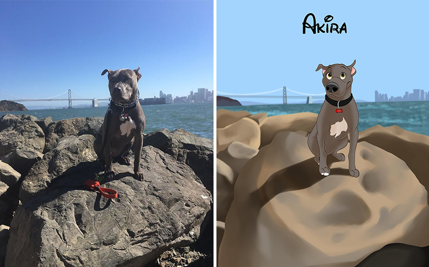 Artist Creates Cute Pet Portraits That Turn Them Into Disney Movie Characters (22 New Pics)