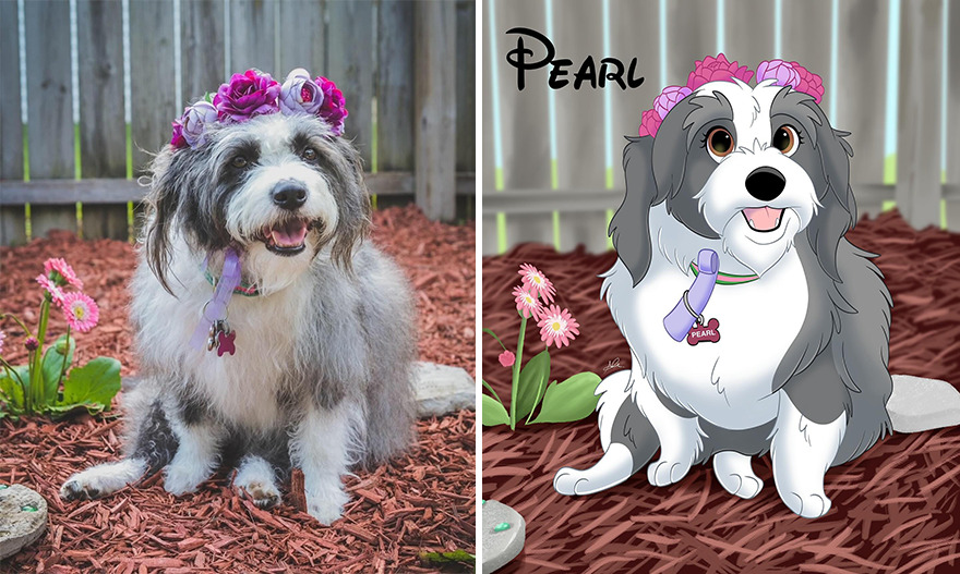 Artist Creates Cute Pet Portraits That Turn Them Into Disney Movie Characters (22 New Pics)