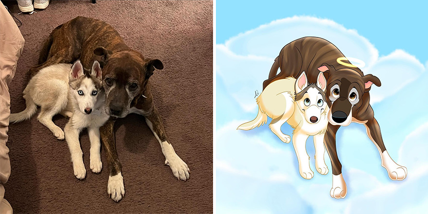 Artist Creates Cute Pet Portraits That Turn Them Into Disney Movie Characters (22 New Pics)