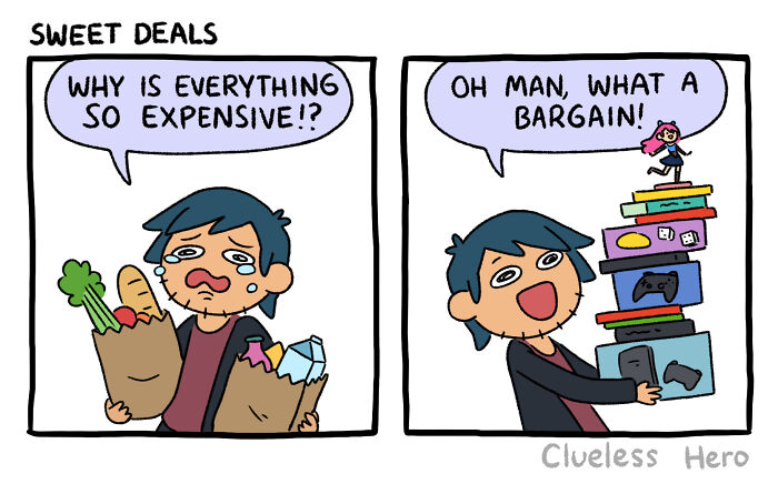 Relatable "Clueless Hero" Comics For Video Game Fans