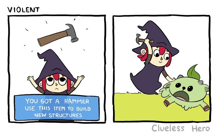 Relatable "Clueless Hero" Comics For Video Game Fans