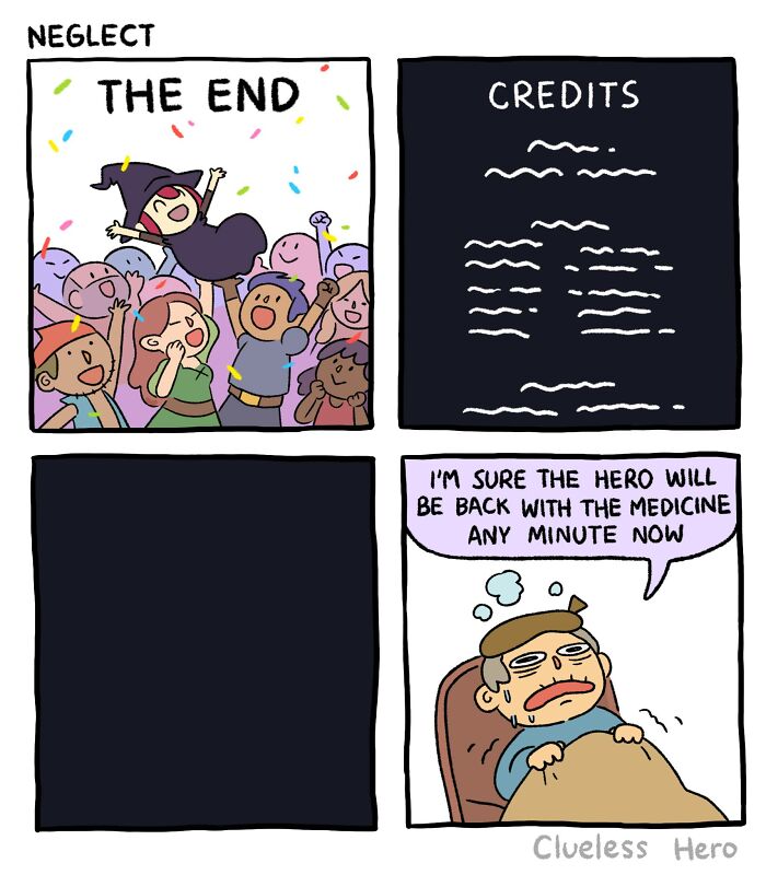 Relatable "Clueless Hero" Comics For Video Game Fans