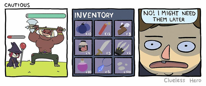 Relatable "Clueless Hero" Comics For Video Game Fans