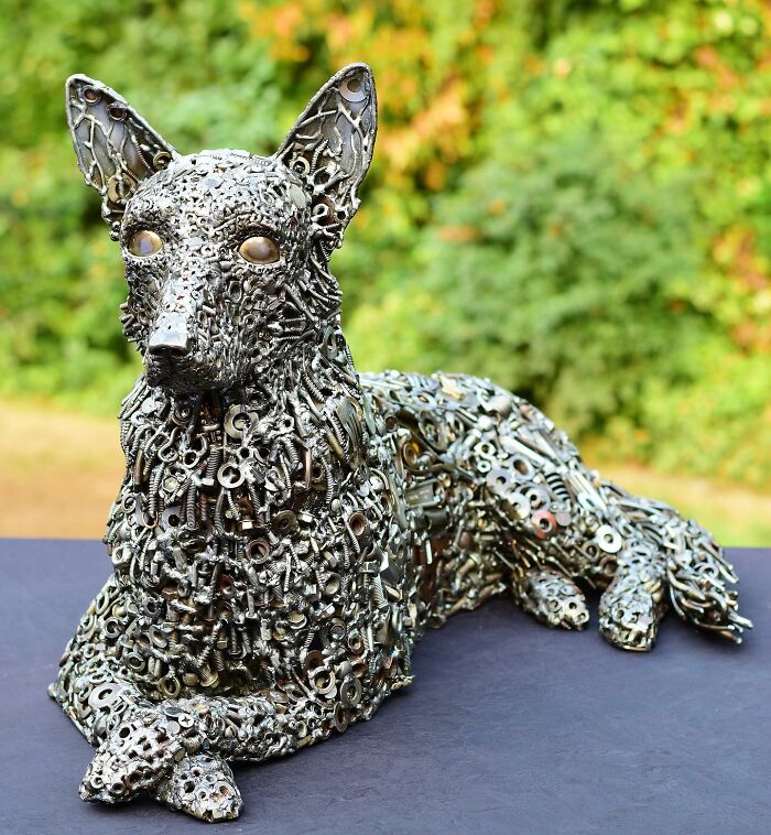 Artist Turns Scrap Materials Into Amazing Sculptures (New Pics)