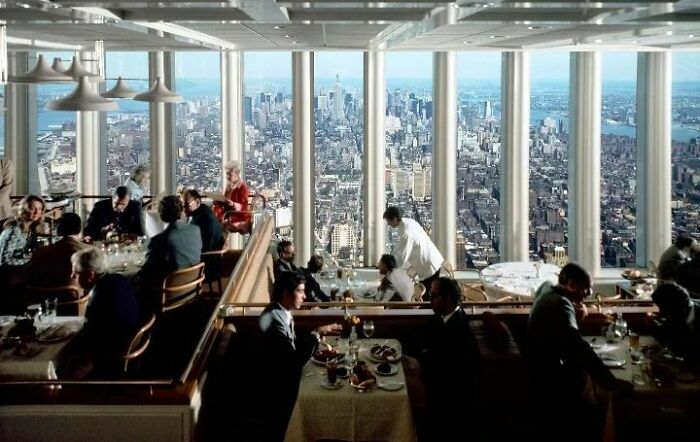 Photo From The Restaurant Windows On The World, Which Sat Atop New York City's World Trade Center's North Tower, 1976