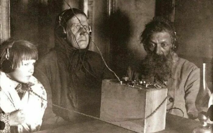 Soviet Peasants Listen To The Radio For The First Time, 1928