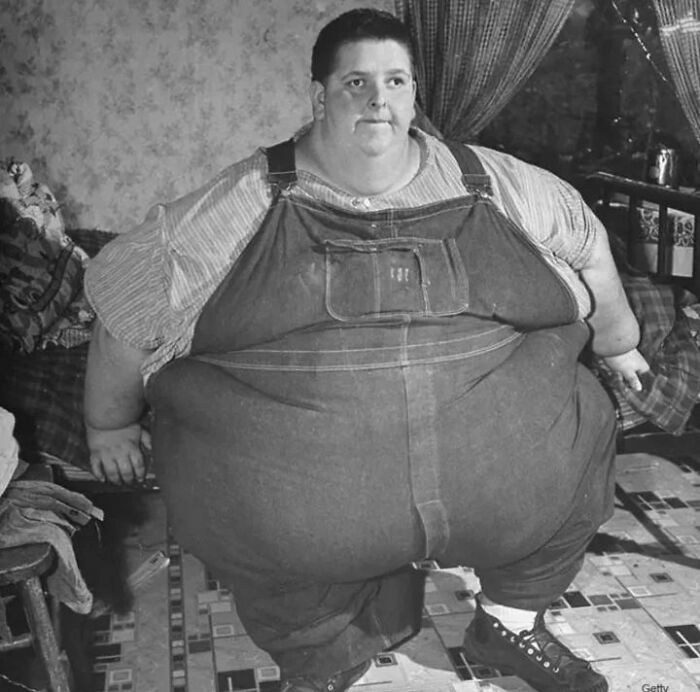 Robert Earl Hughes (1926-1958) La persona más pesada registrada con 486 kilos, caminaba sin ayuda