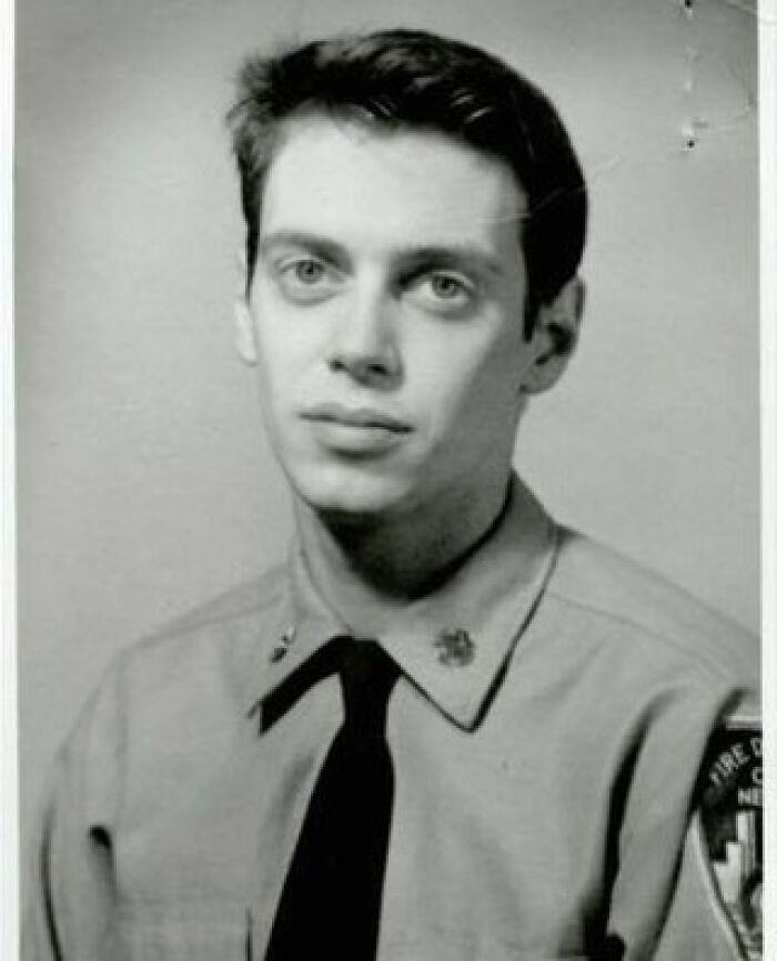 A 19-Year-Old Steve Buscemi When He Was A New York City Firefighter In 1976