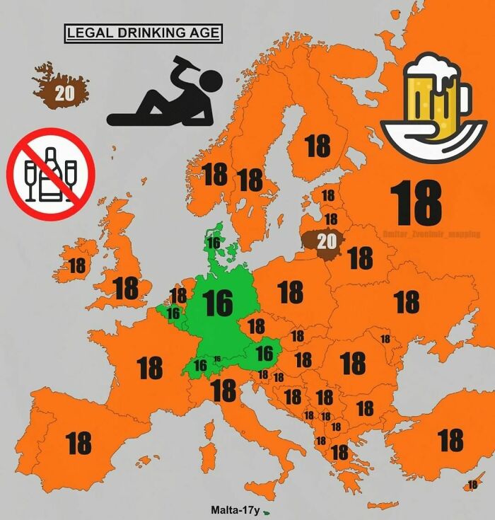 Legal Drinking Age In Europe